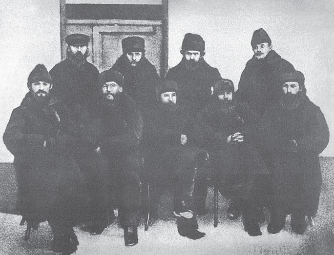 Коллективная фотография химиков Петербургского университета, Бутлеров — в верхнем ряду, второй слева 