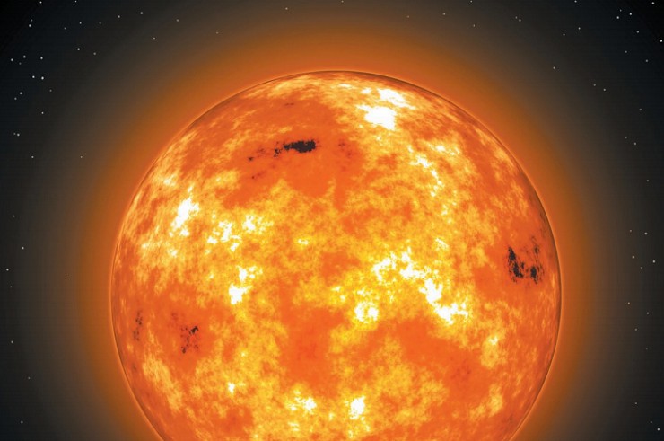 Солнце не однородно, на его поверхности есть более активные и горячие области и есть зоны спокойствия