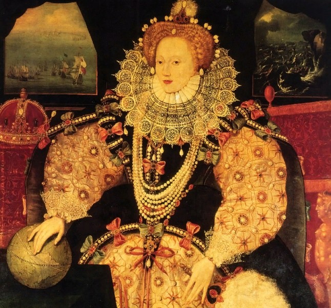Английская королева Елизавета. Портрет XVI в. 