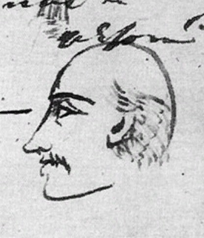 А.Х. Бенкендорф. Рисунок А.С. Пушкина. 1829 г. 