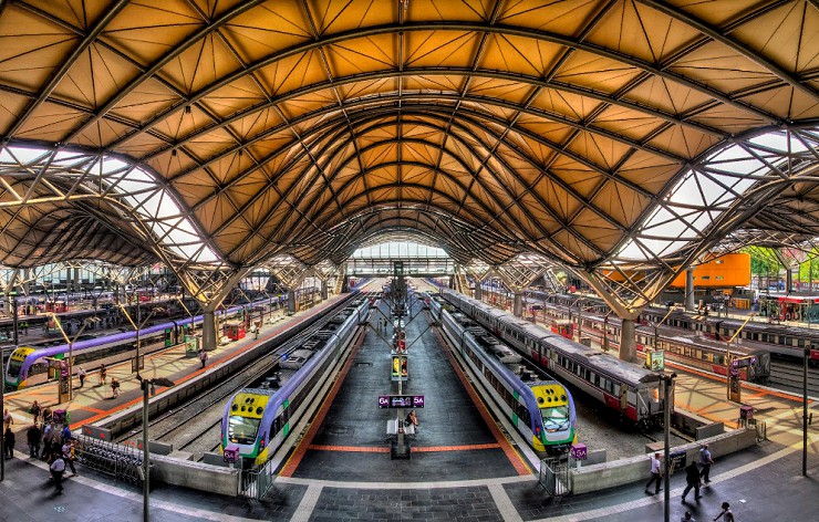 Вокзал «Саузерн-Кросс Стэйшн» — «Станция Южного креста». Город Мельбурн