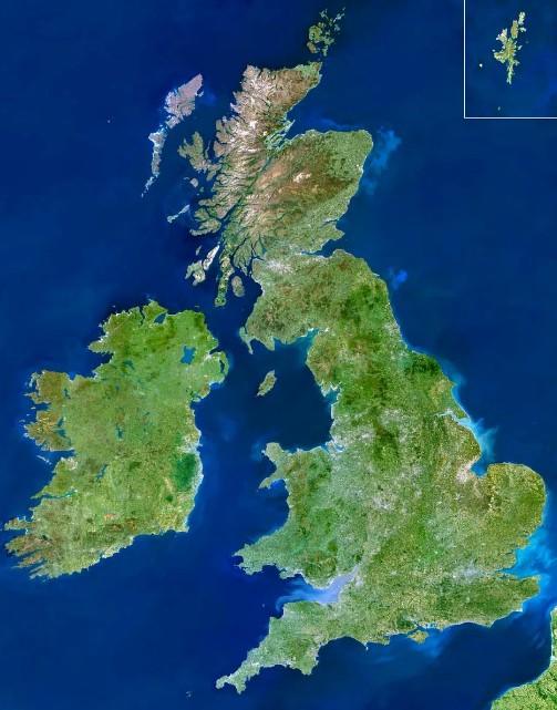 Великобритания окруженная океаном