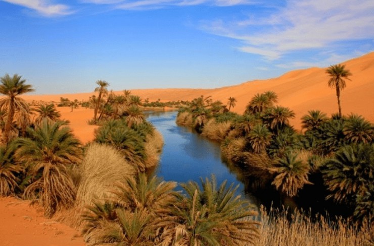 Оазис Умм-аль-маа (в переводе «Мать воды»), пустыня Сахара