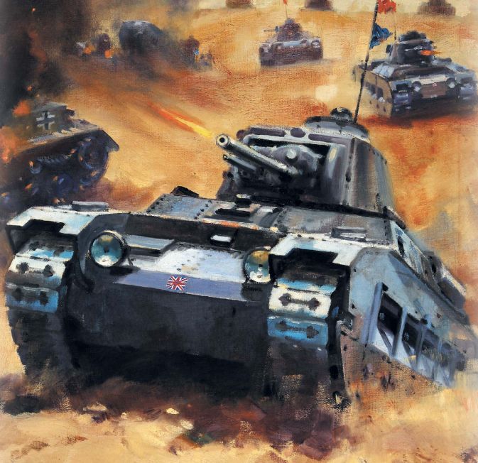 Танковая битва. В. Крогман. 1939—1946 гг .