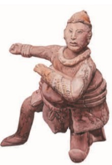 Терракотовая фигурка майя