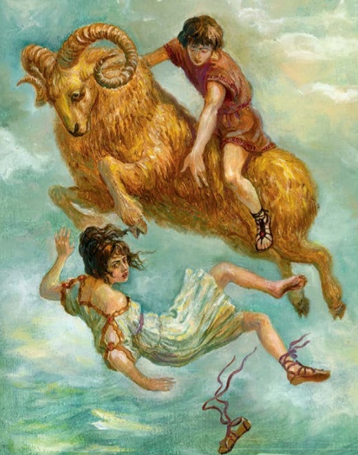 Золоторунный баран спасает детей Нефелы