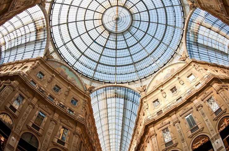 Купол галереи Виктора-Эммануила II в Милане