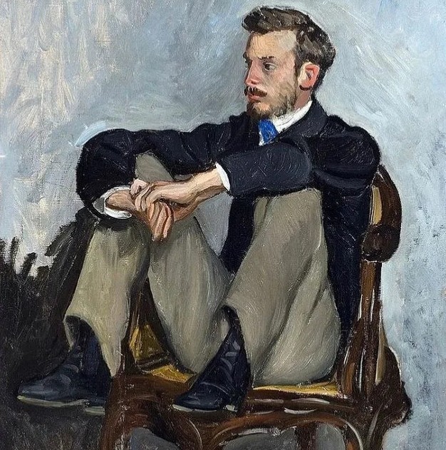 Ф. Базиль. Портрет Огюста Ренуара. 1867