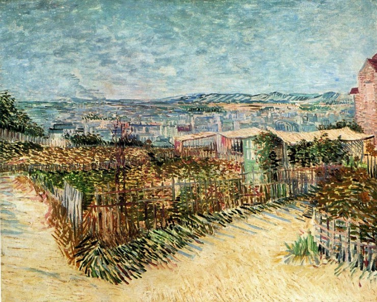 В. Ван Гог. Огороды на Монмартре. 1887