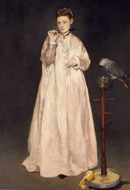 Э. Мане. Женщина с попугаем. 1866