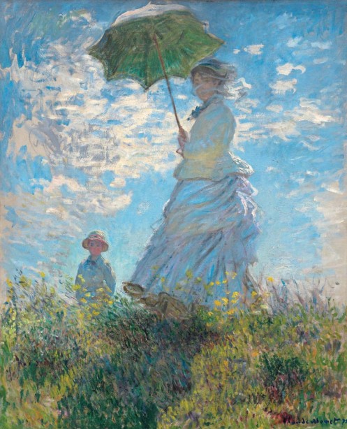 К. Моне. Прогулка, женщина с зонтиком. 1875