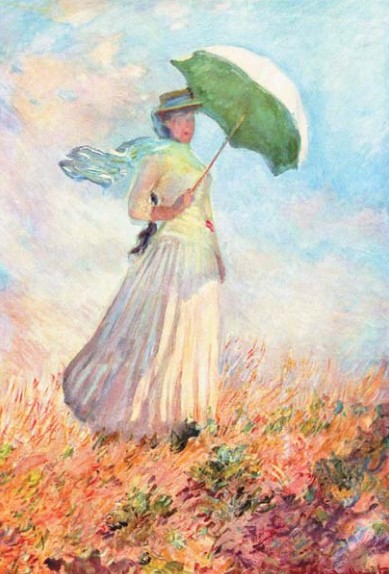 К. Моне. Дама с зонтиком. Этюд фигуры, смотрящей направо. 1886