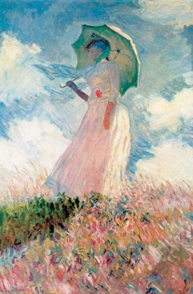 К. Моне. Дама с зонтиком. Этюд фигуры, смотрящей налево. 1886
