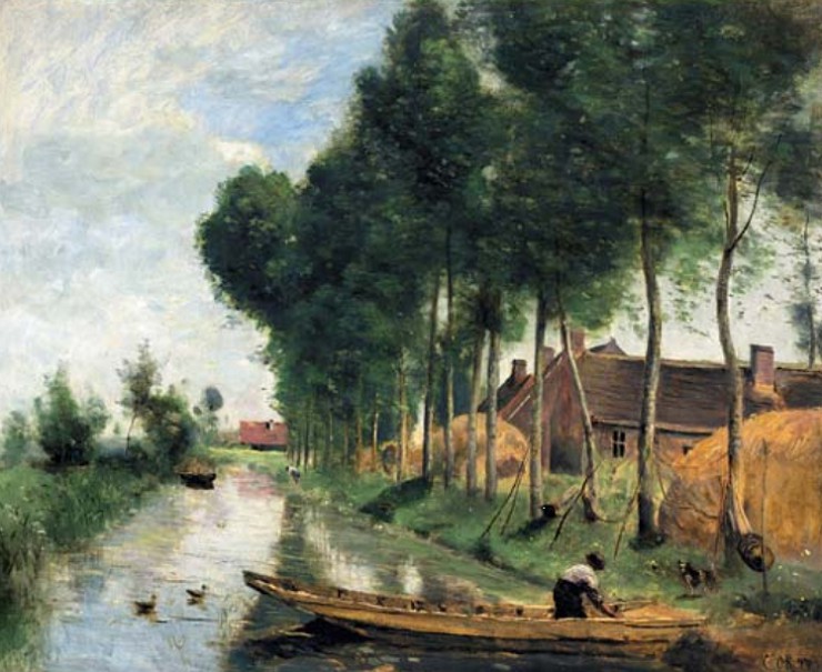 К. Коро. Пейзаж в Арле дю Нор. 1871