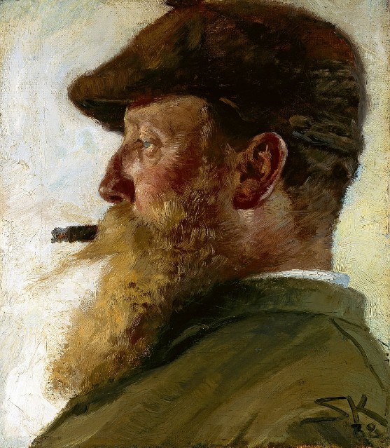 К. Крог. Автопортрет. 1888