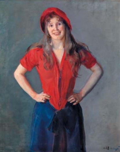 К. Крог. Портрет Оды Крог. 1886