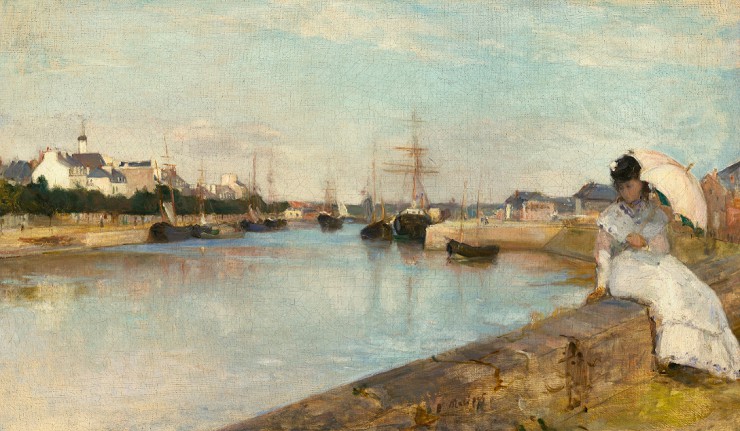 Б. Моризо. Порт в Лорьяне. 1869