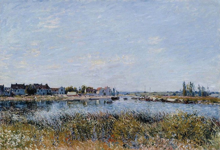 А. Сислей. Утро. Вид на Сен-Мамес. 1881