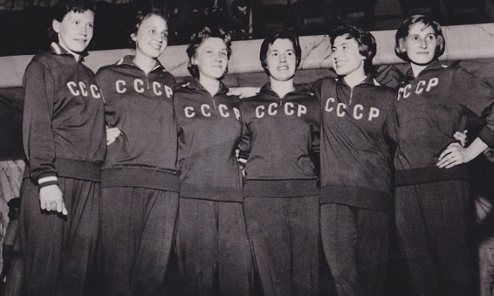 Александра Забелина в составе сборной СССР
