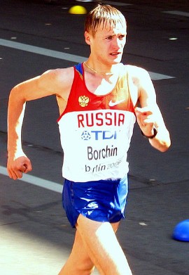 Борчин на чемпионате мира 2009 года по легкой атлетике в Берлине