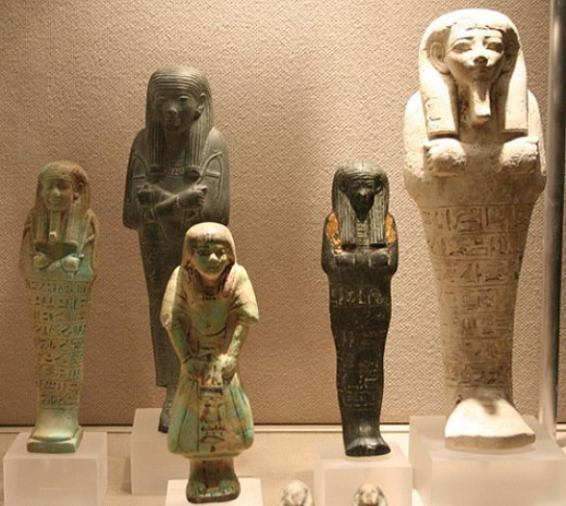 Ушебти в коллекции египетского музея в Лейпциге (Германия)