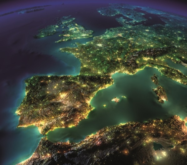 Так Испания выглядит из космоса