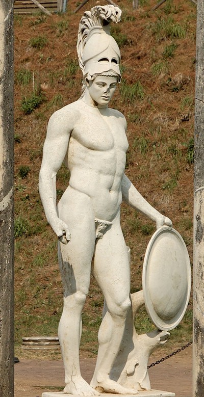 Скульптура Ареса. Вилла императора Адриана в Тиволи
