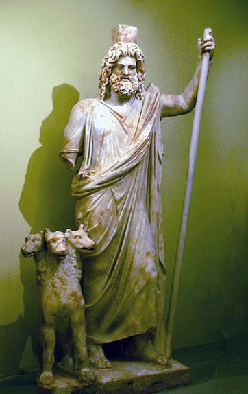 Аид со своим псом Кербером. Музей археологии, Крит