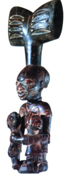 Жезл, используемый почитающими дух грома и молнии Шанго в племени йоруб