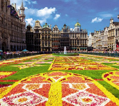 Цветочный ковёр в Брюсселе