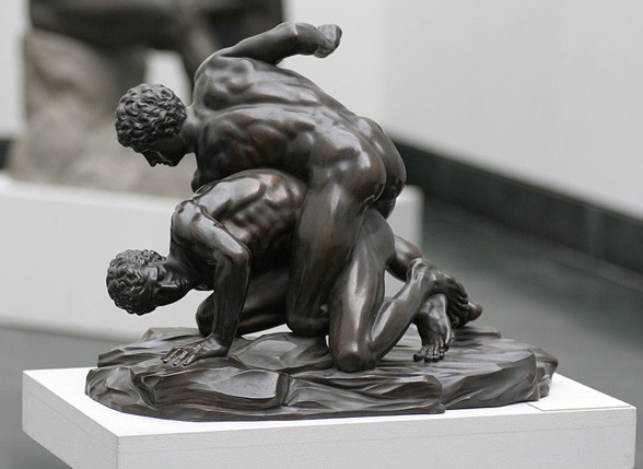 Соревнование двух атлетов в Древней Греции