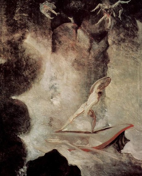 Одиссей проплывает под Сциллой