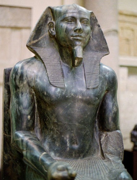 Диоритовая статуя Хафра(Хефрена). Египетский музей. Каир