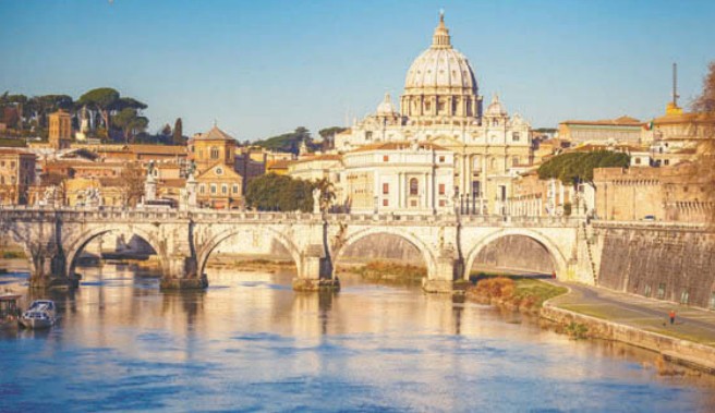 Вид на собор Святого Петра в Риме