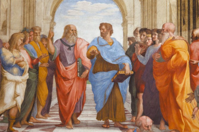 Фрагмент фрески «Афинская школа»