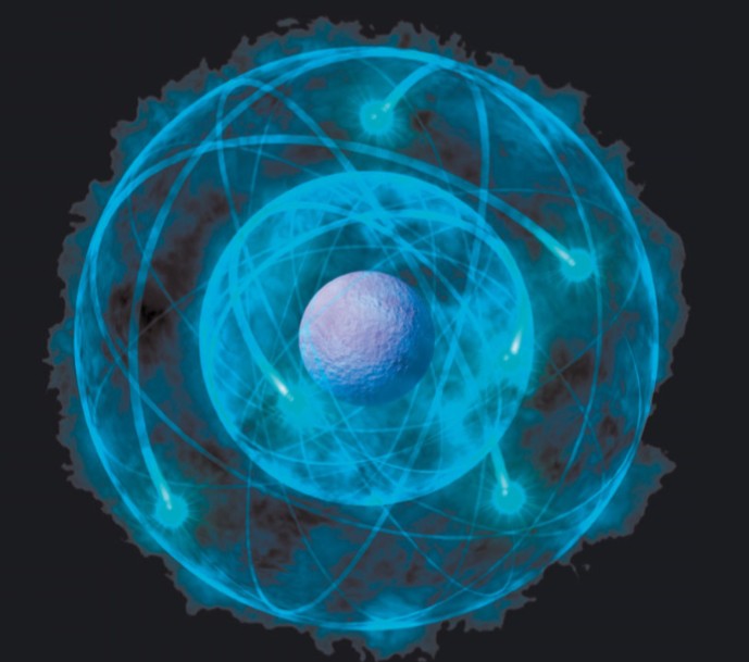 модель атома с облачным «вероятностным» расположением электронов вокруг ядра