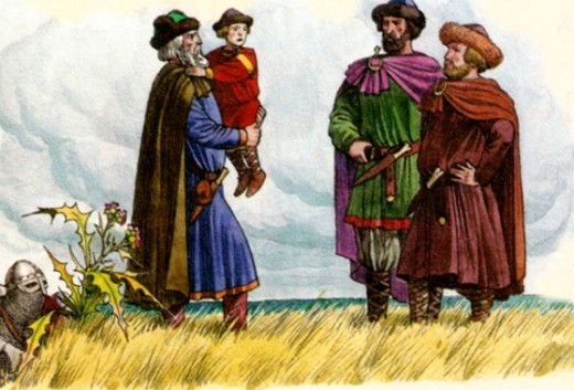 Князь Олег с Аскольдом и Диром