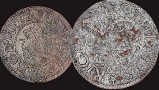 Монеты, отчеканенные в Риге во второй половине XVI в.