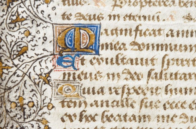 Иллюминированная, то есть украшенная рисунками и орнаментами средневековая рукопись