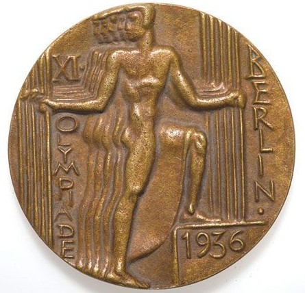 Берлин 1936: аверс памятной медали