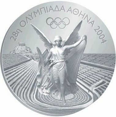 Афины 2004: аверс наградной медали