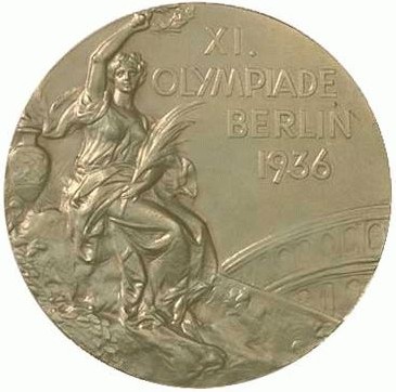 Берлин 1936: аверс наградной медали