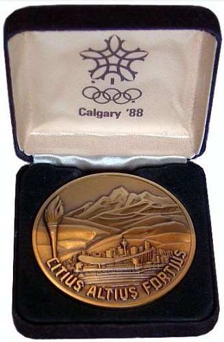Калгари 1988: аверс памятной медали