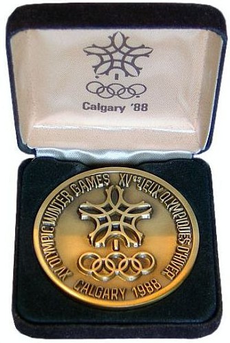 Калгари 1988: реверс памятной медали