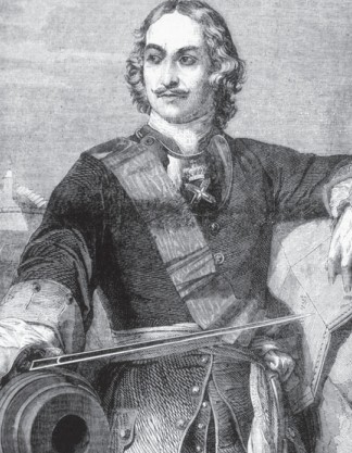 Петр I в форме офицера Преображенского полка. П. Деларош. 1838 г.