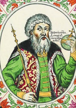Князь Даниил Александрович. Миниатюра из «Царского титулярника»