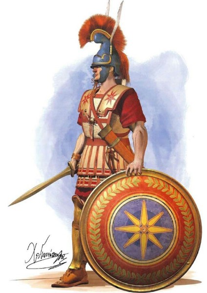 Древнегреческие тяжеловооруженные воины-гоплиты