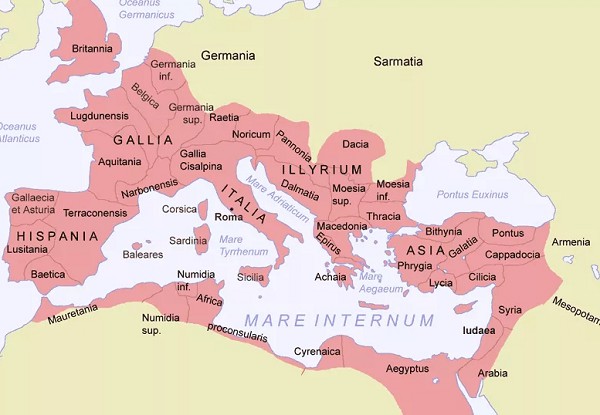 Территория Римской империи во II в.