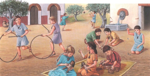 Игры детей в Древнем Риме