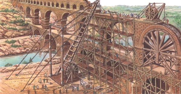 Строительство акведука 